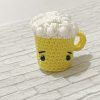 foto de una cerveza amigurumi tejida a crochet